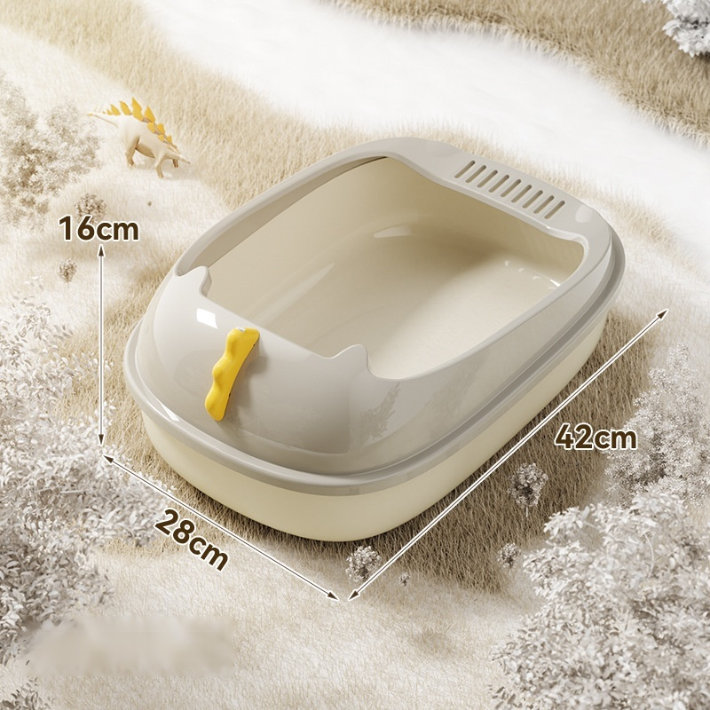 Półzamknięta kuweta dla kota odporna na zachlapanie