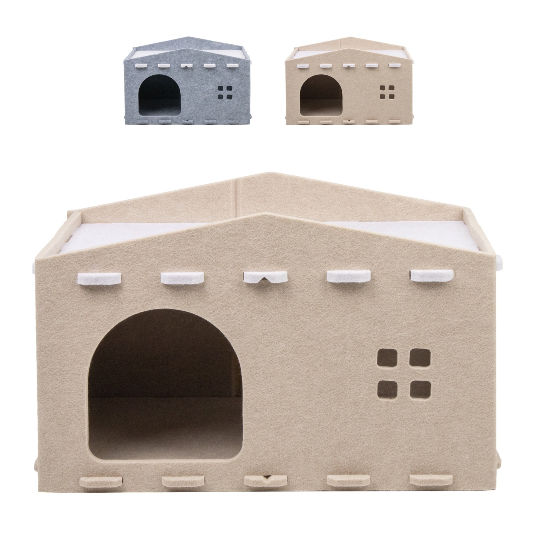 Trwałe legowisko dla kota w formie sofy willowej