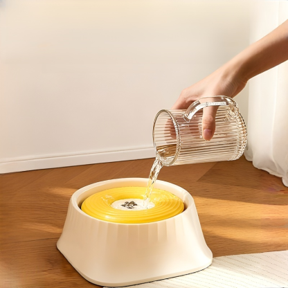 Przeciwrozlewająca się, nieprzemakalna, unosząca się miska dla zwierząt