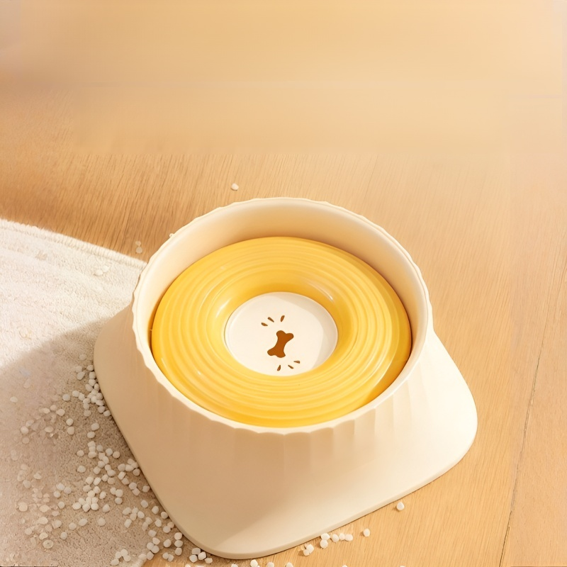 Przeciwrozlewająca się, nieprzemakalna, unosząca się miska dla zwierząt