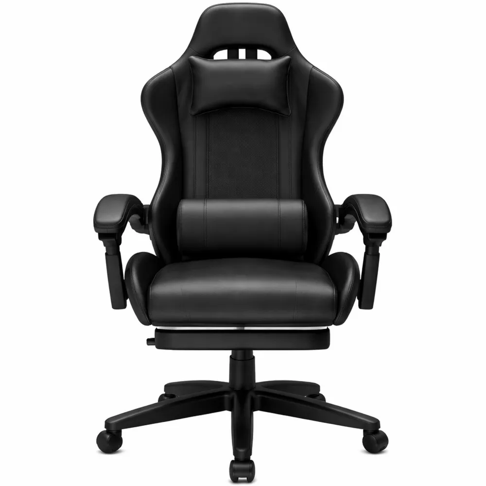 Chaise de Bureau Ergonomique avec Massage et Repose-Pieds