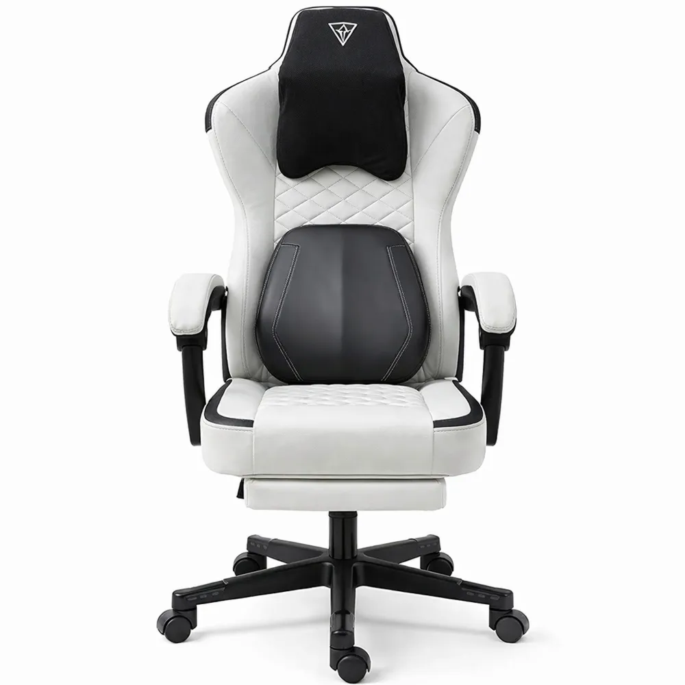 Fauteuil de Bureau Ergonomique avec Fonction Chauffante et Repose-Pieds