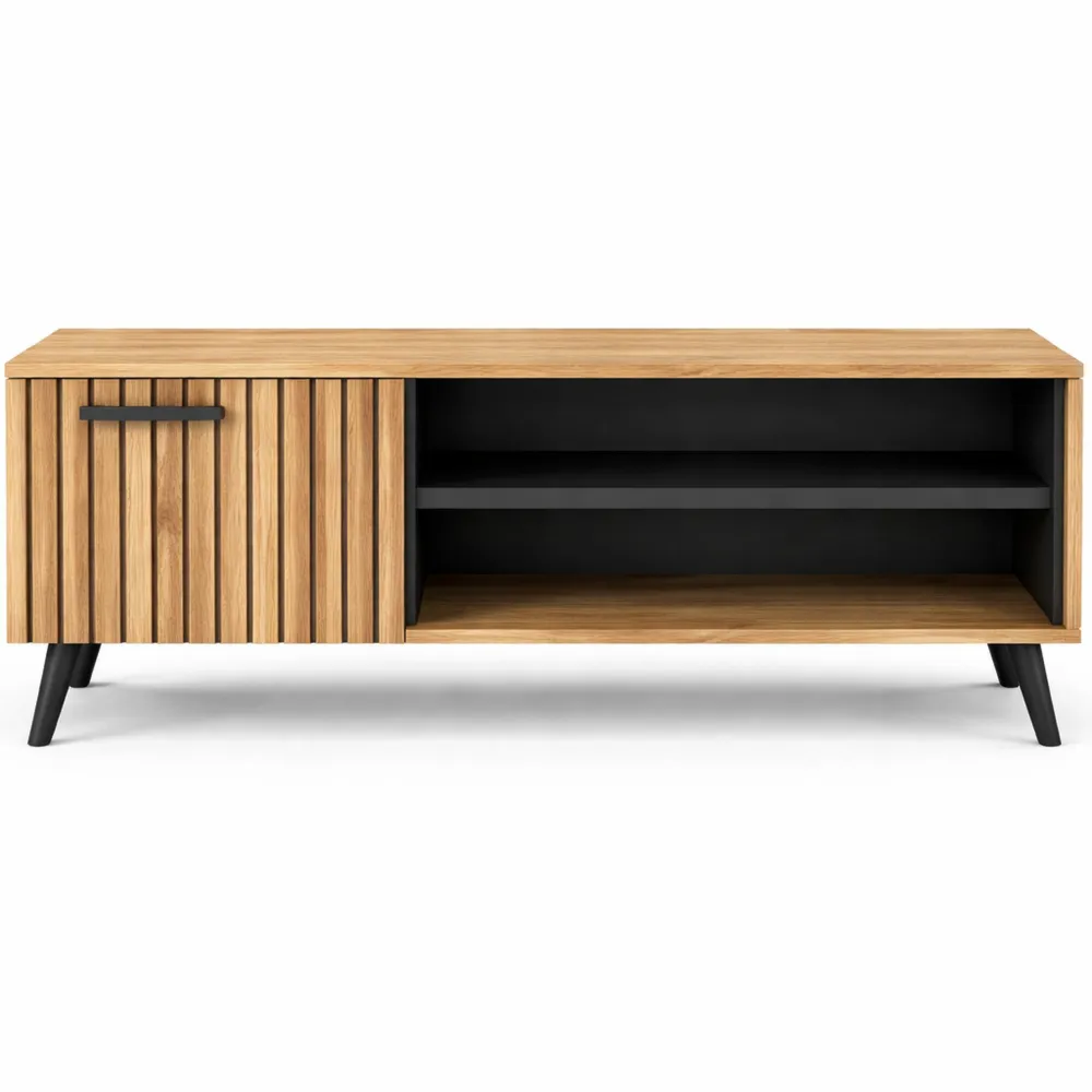 Banc de rangement pour entrée en bois de chêne, 100x45cm