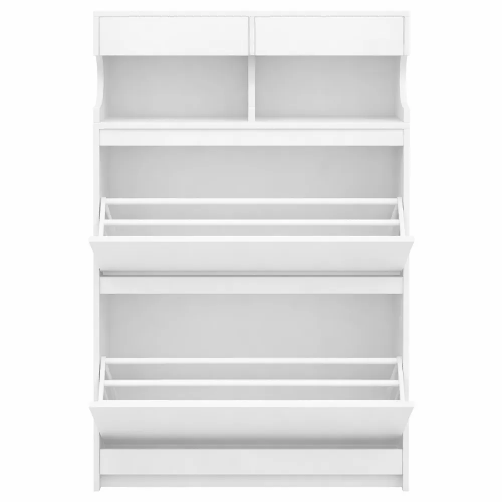 Armoire à chaussures grande capacité avec séparateur réglable pour 16 paires