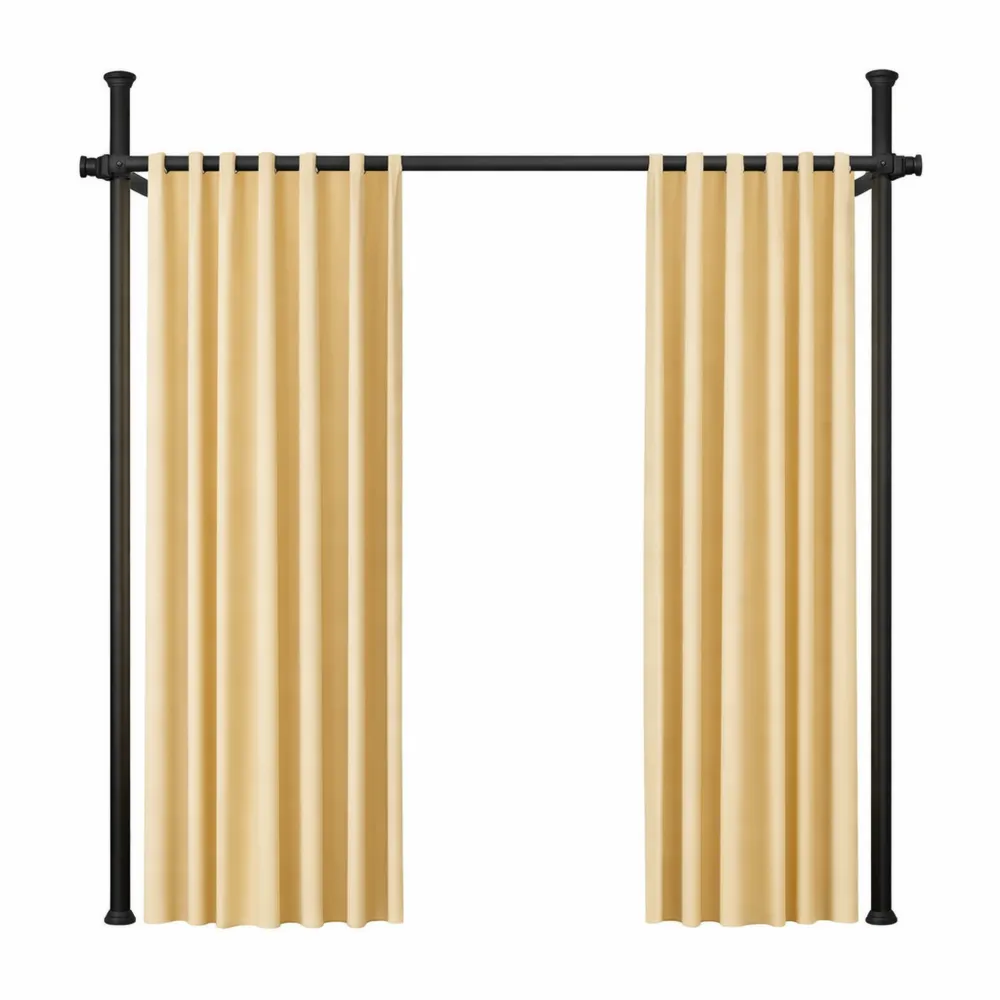 Cloison autoportante pour intérieur, 280 x 317 cm, Noir