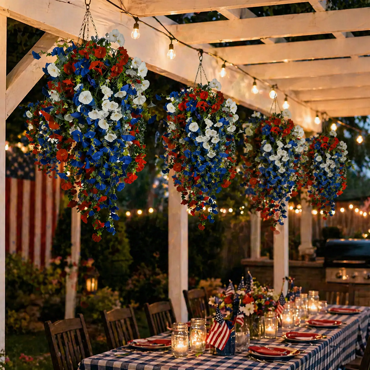4th of July Decoration Tricolor Patriotic Artificial Flower