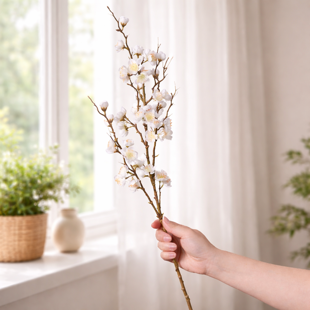 Artificial Cherry Blossom Branches Spring Indoor Decoration