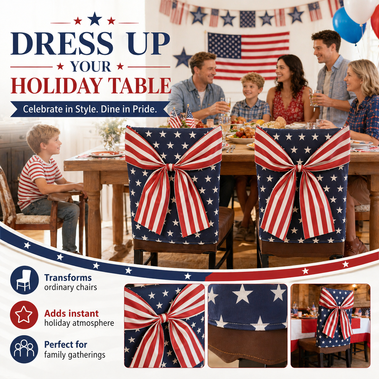Independence Day Chair Covers