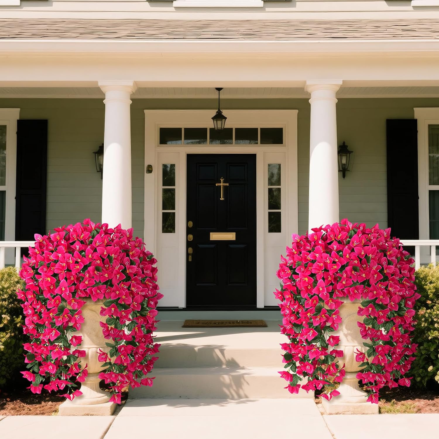 Artificial Bougainvillea Flowers – Realistic Faux Bougainvillea Vine for Outdoor & Indoor Decoration