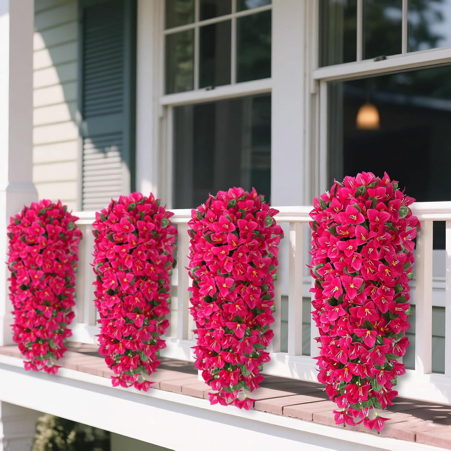 Artificial Bougainvillea Flowers – Realistic Faux Bougainvillea Vine for Outdoor & Indoor Decoration