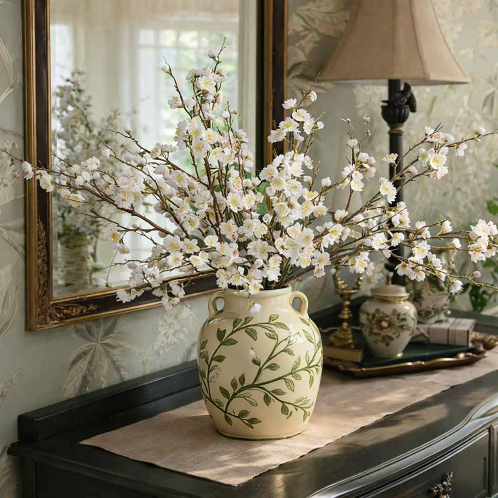 Artificial Cherry Blossom Branches Spring Indoor Decoration