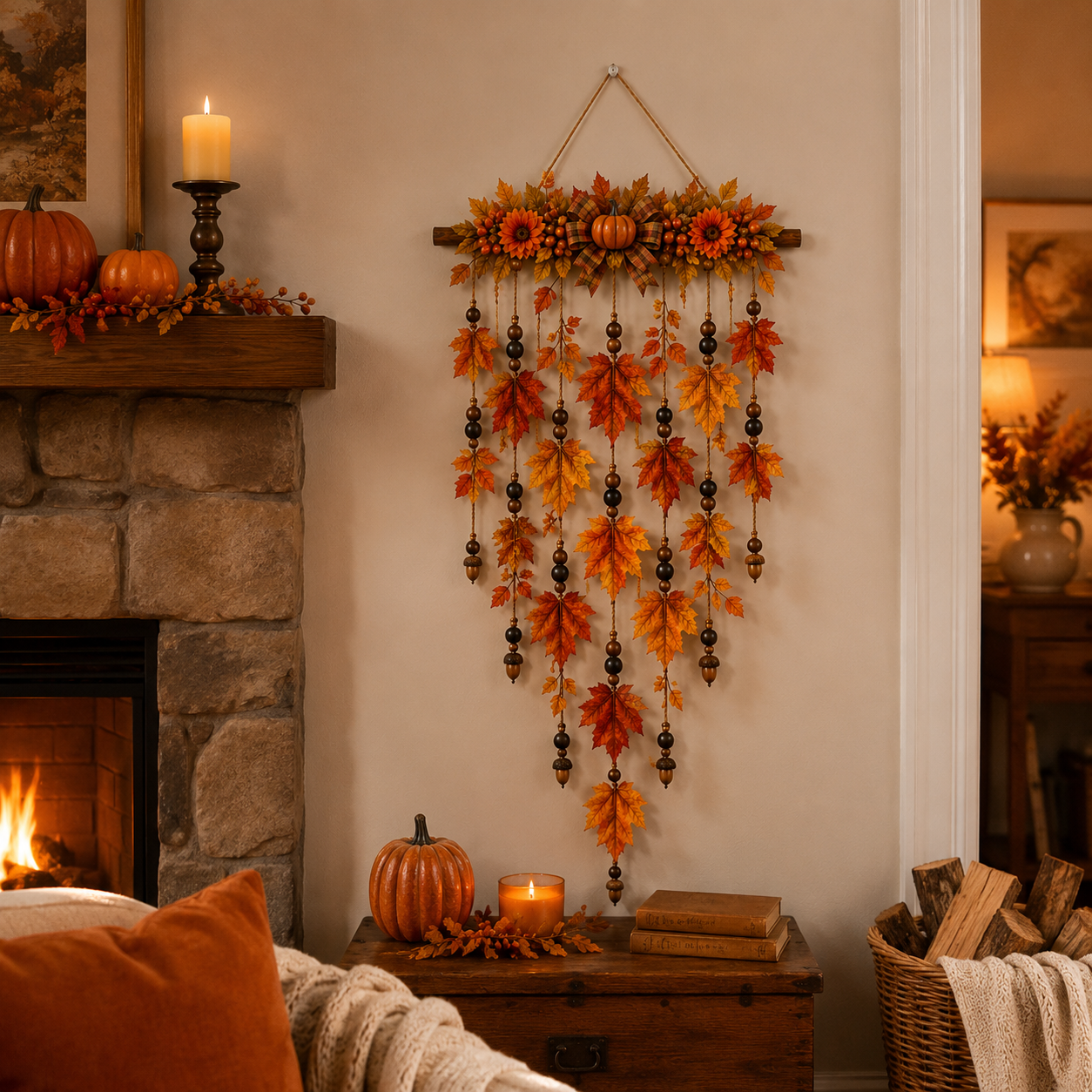 Autumn Maple Leaf Wall Hanging