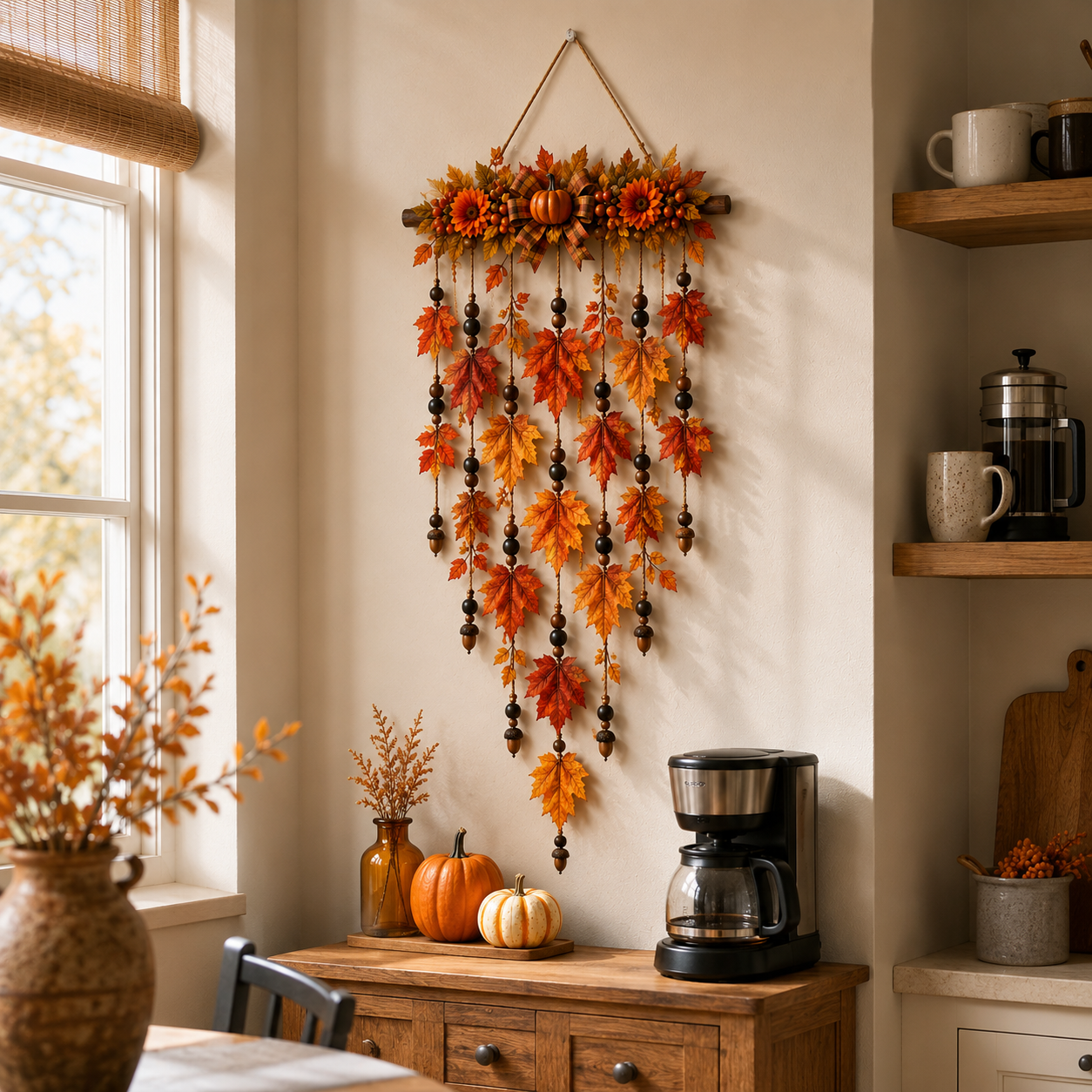 Autumn Maple Leaf Wall Hanging