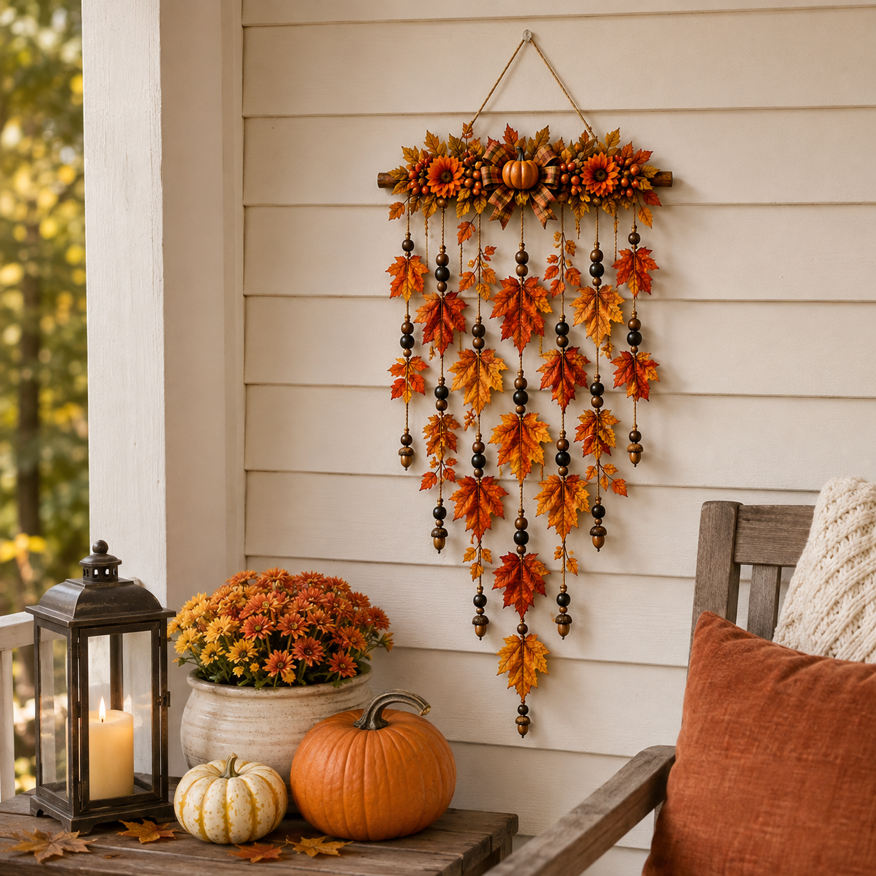 Autumn Maple Leaf Wall Hanging