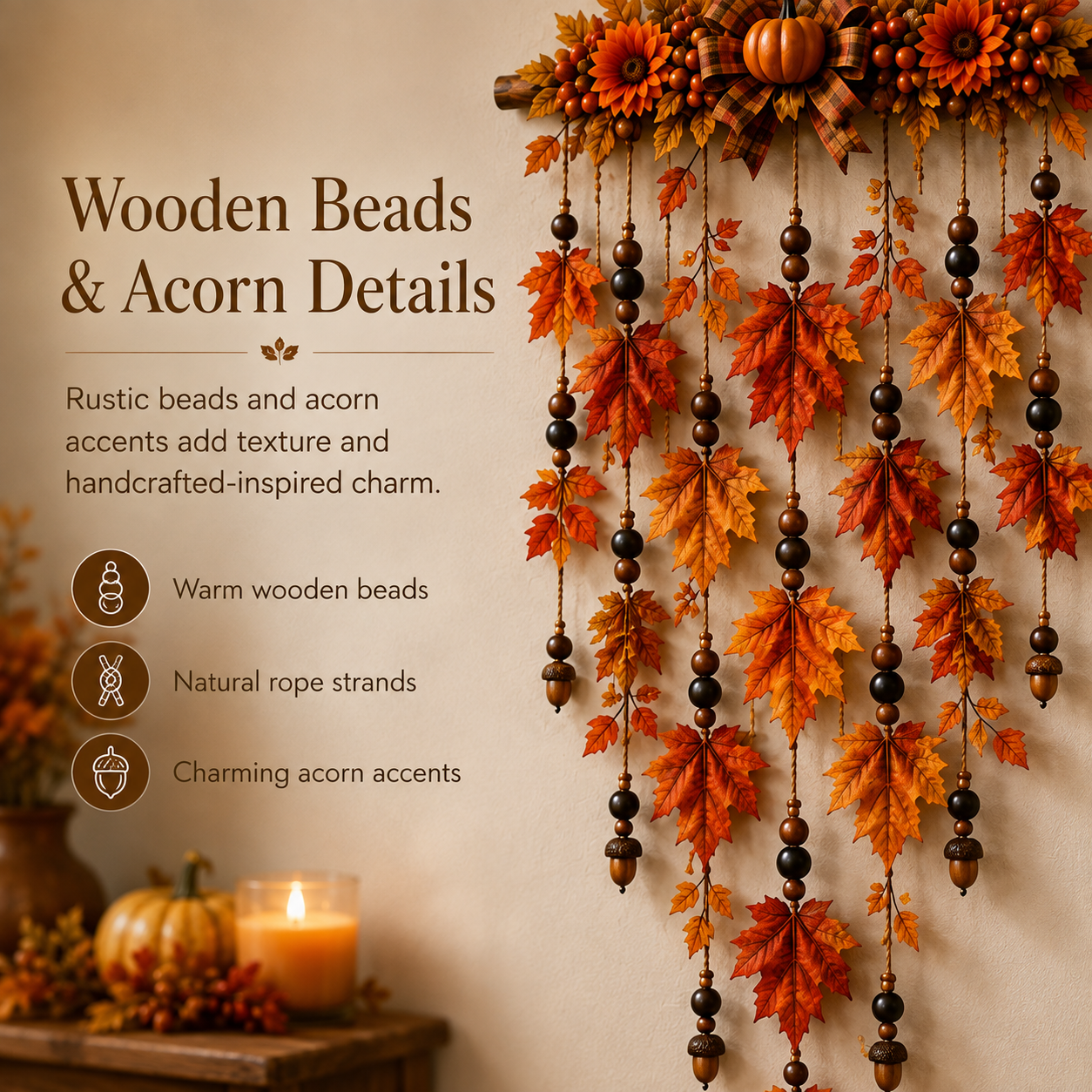 Autumn Maple Leaf Wall Hanging