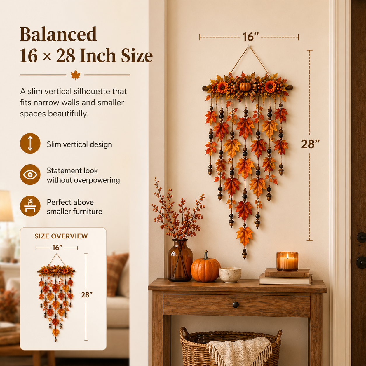 Autumn Maple Leaf Wall Hanging