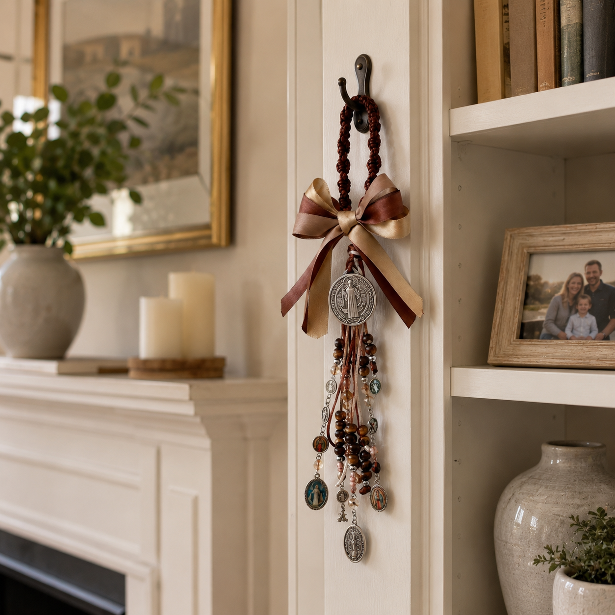 St Benedict Home Protection Door Hanger