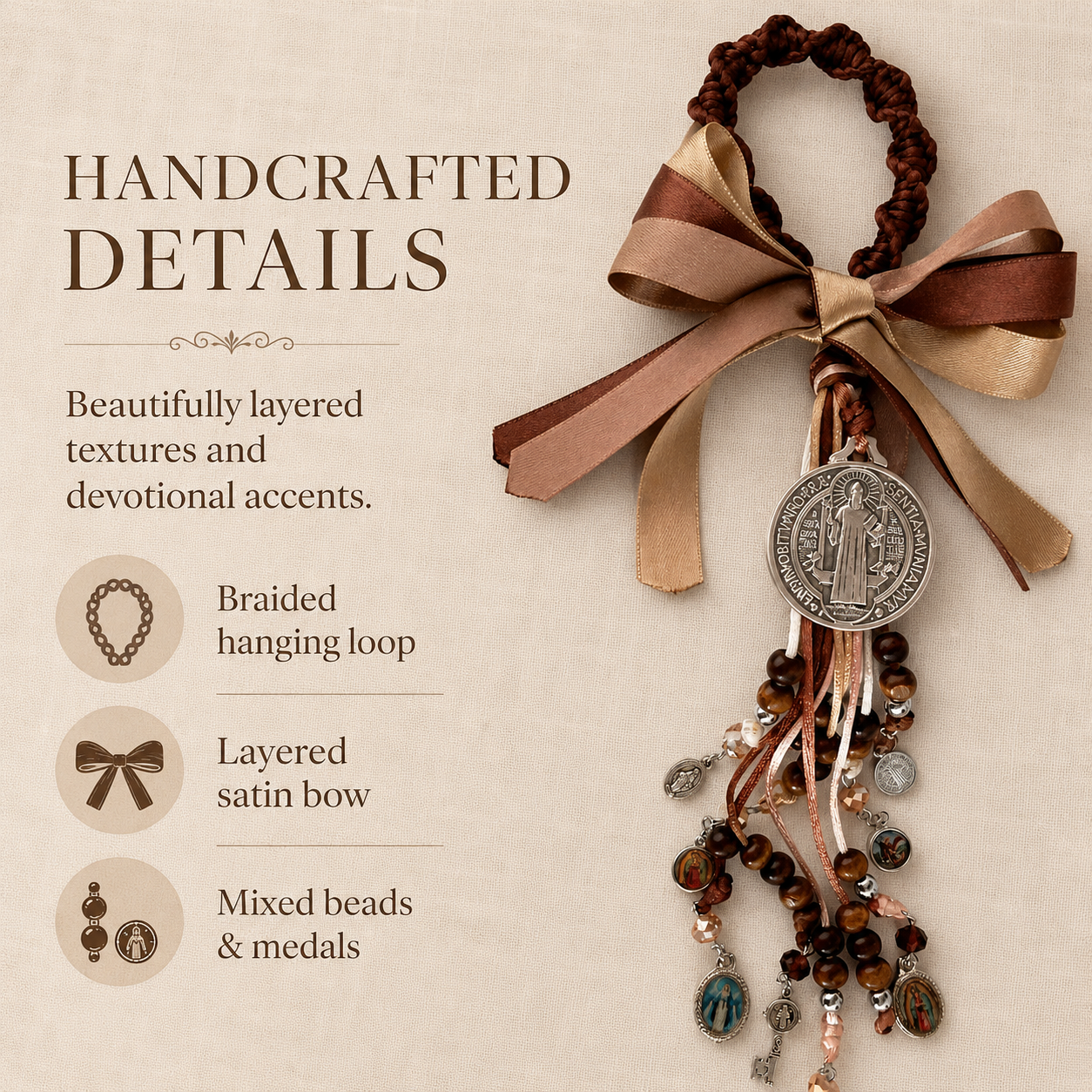 St Benedict Home Protection Door Hanger