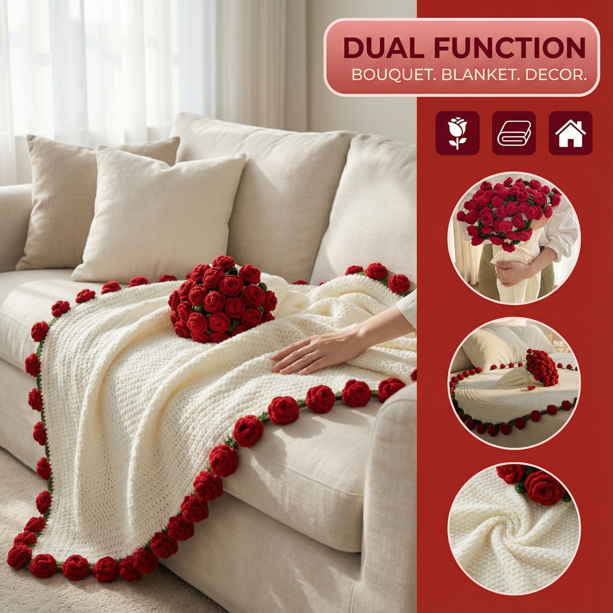 Flower Bouquet Blanket