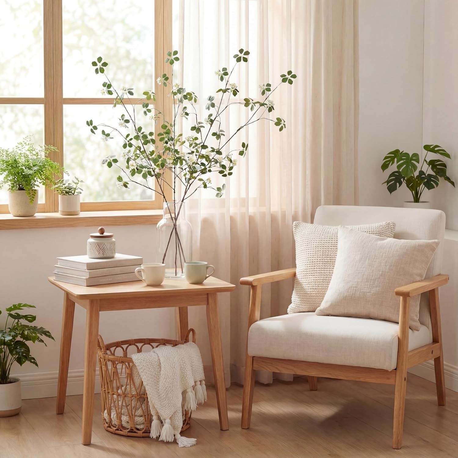 Tall Artificial Flowers Branches for Spring Indoor Decoration