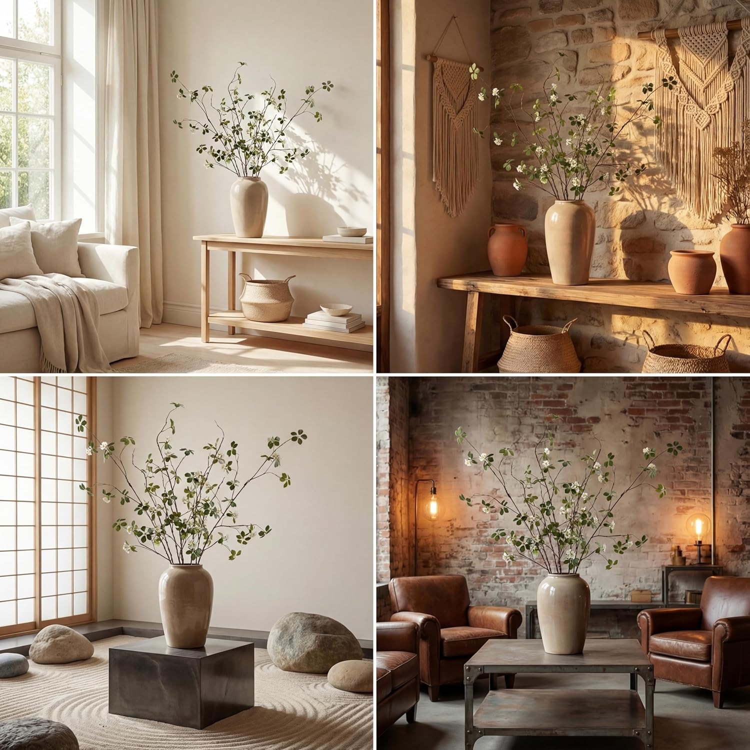 Tall Artificial Flowers Branches for Spring Indoor Decoration