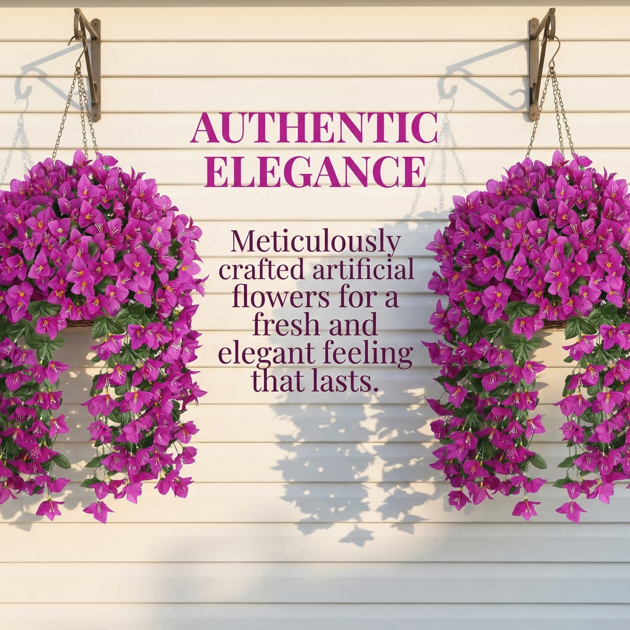 Artificial Bougainvillea Flowers – Realistic Faux Bougainvillea Vine for Outdoor & Indoor Decoration