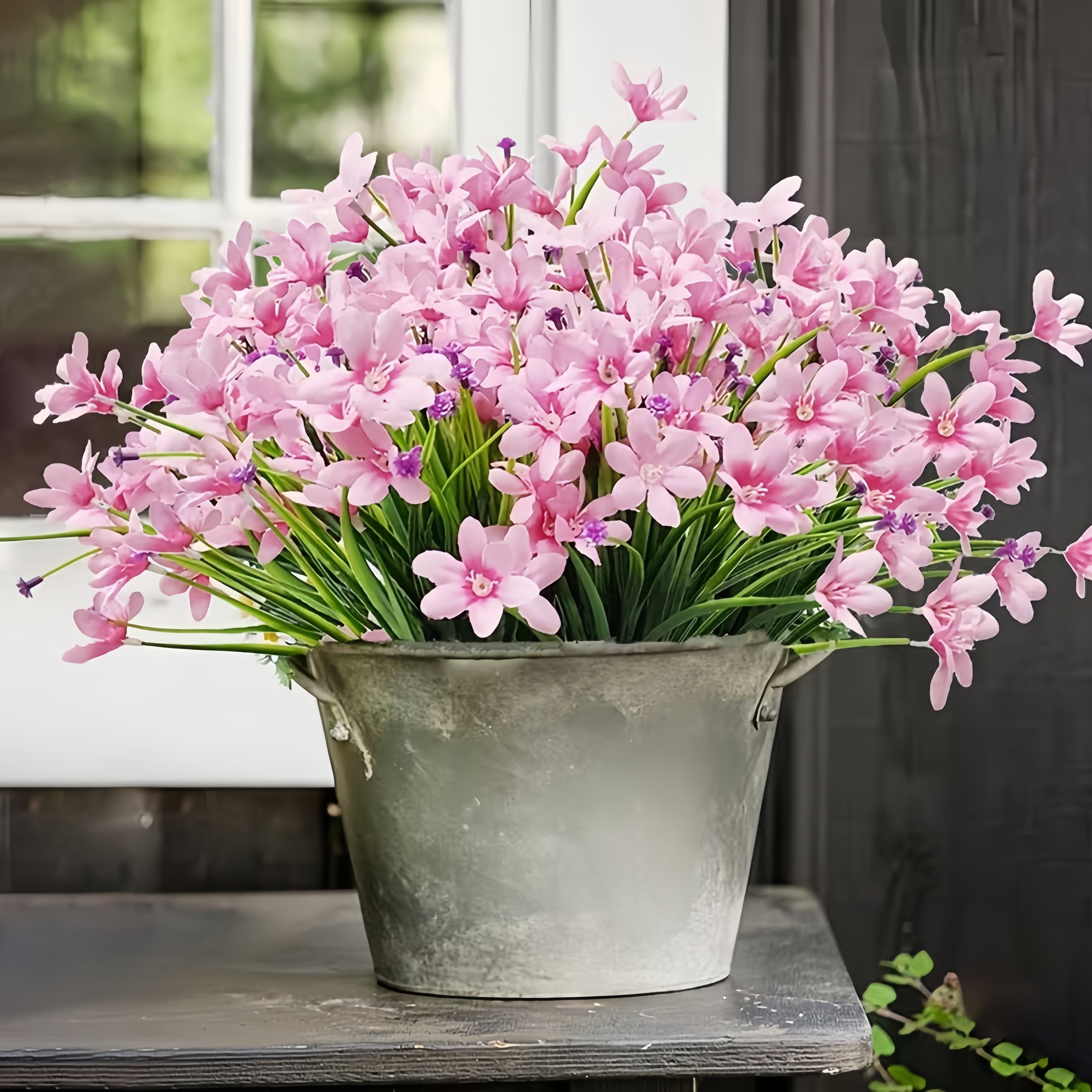 Bring instant spring charm to your space with these beautifully crafted artificial daffodil bouquets. Designed with vibrant colors and delicate petal details, each bundle looks incredibly real—without the need for watering or maintenance.  Whether placed