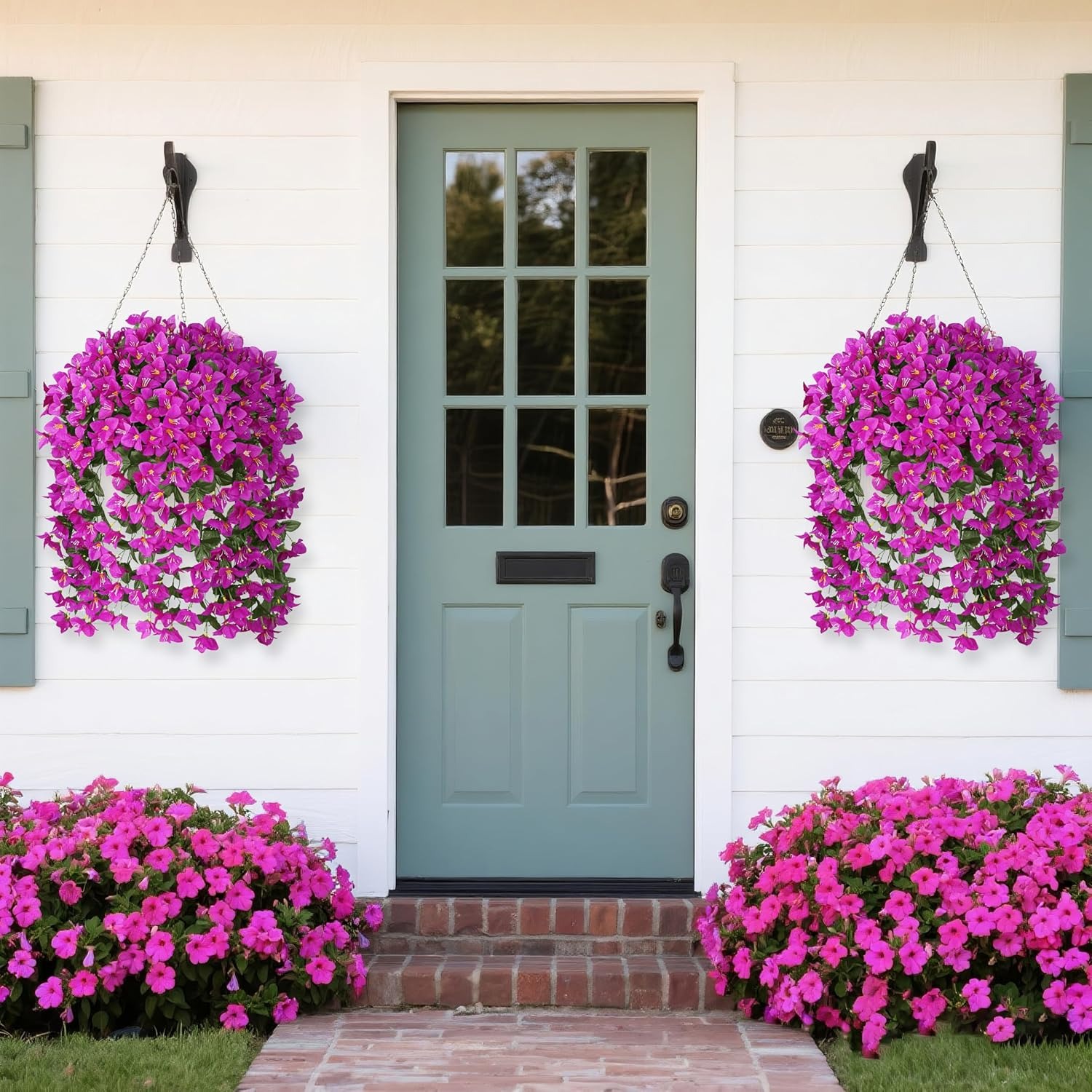 Artificial Bougainvillea Flowers – Realistic Faux Bougainvillea Vine for Outdoor & Indoor Decoration