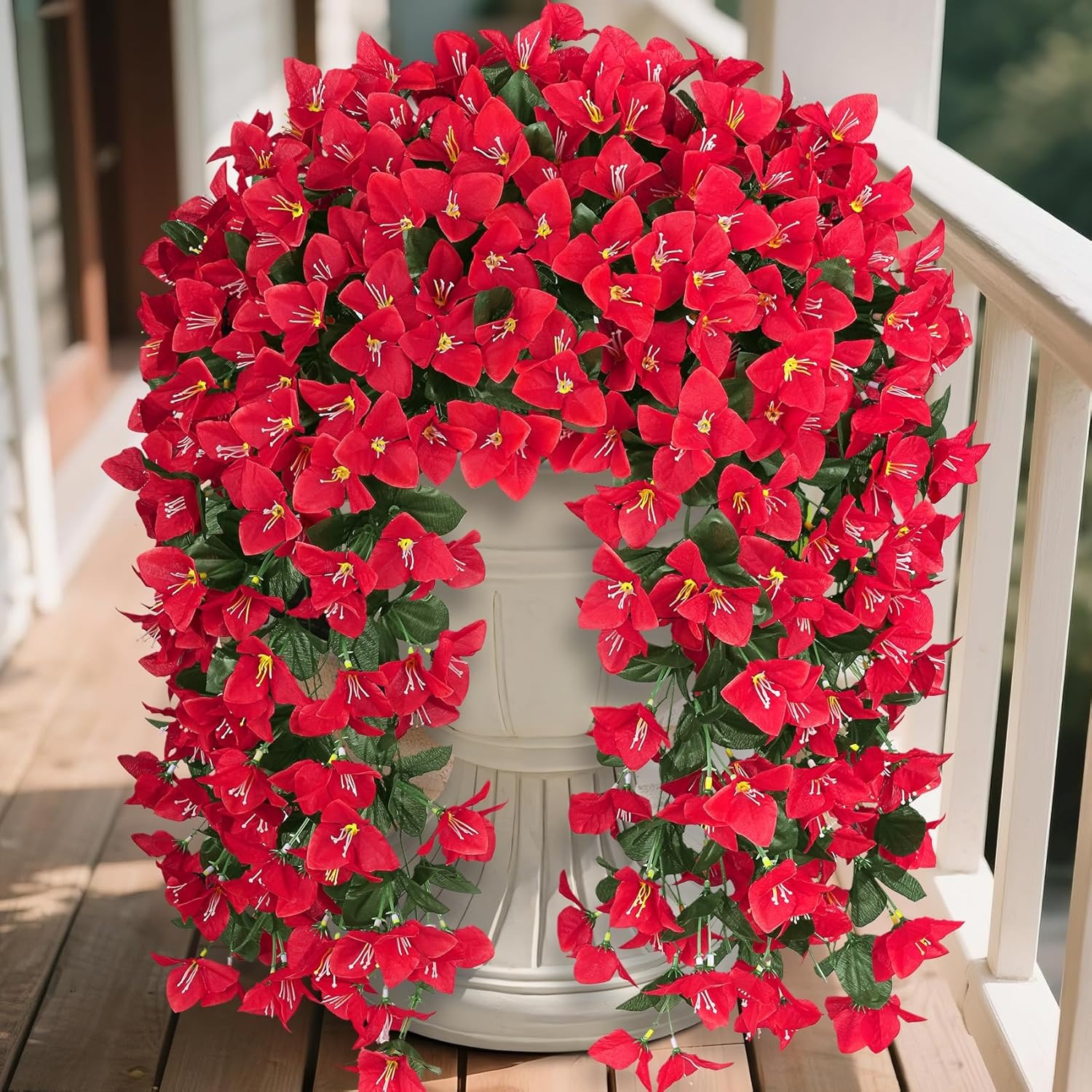 Artificial Bougainvillea Flowers – Realistic Faux Bougainvillea Vine for Outdoor & Indoor Decoration