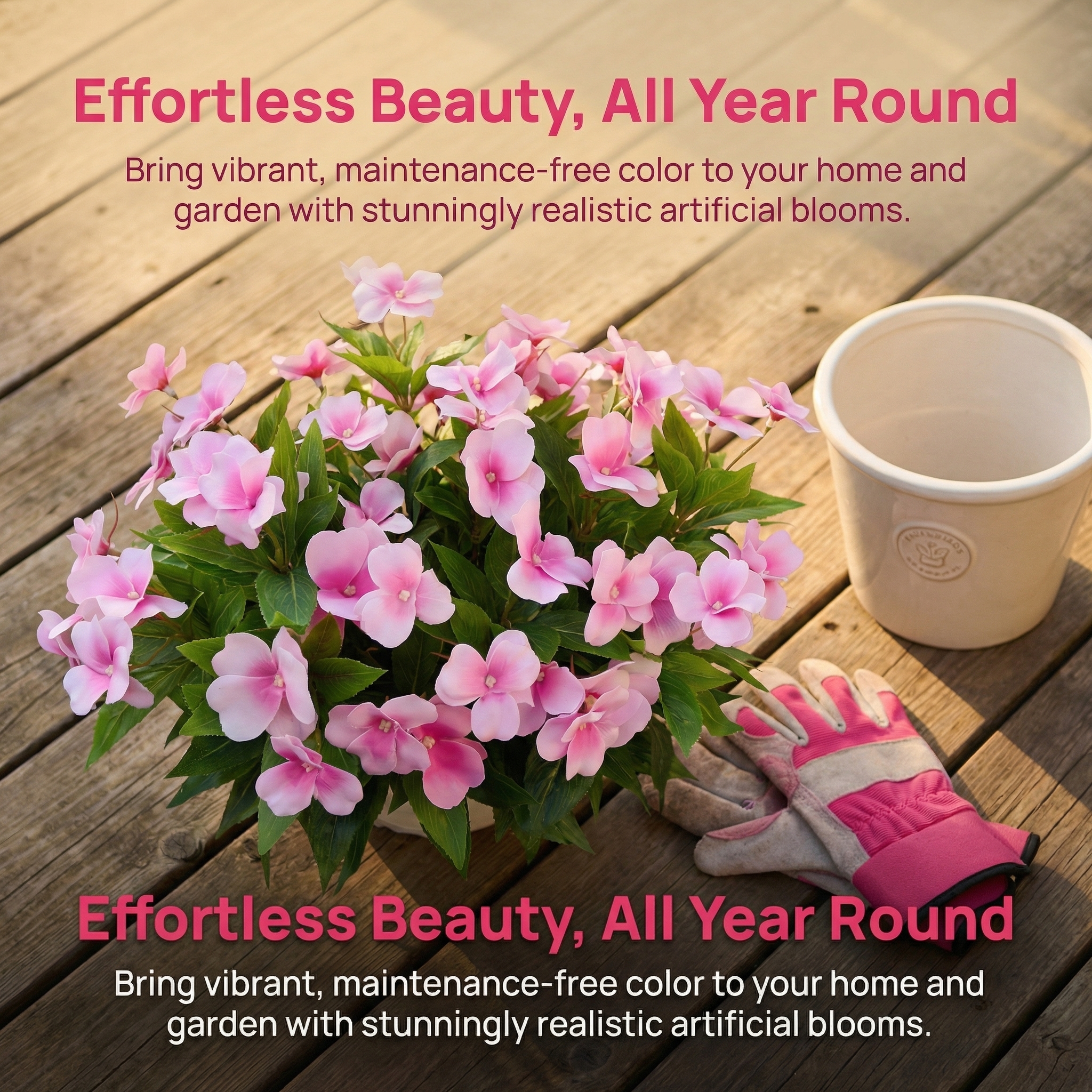 5 PCS UV-Resistant Artificial Flowers Suitable for Outdoors