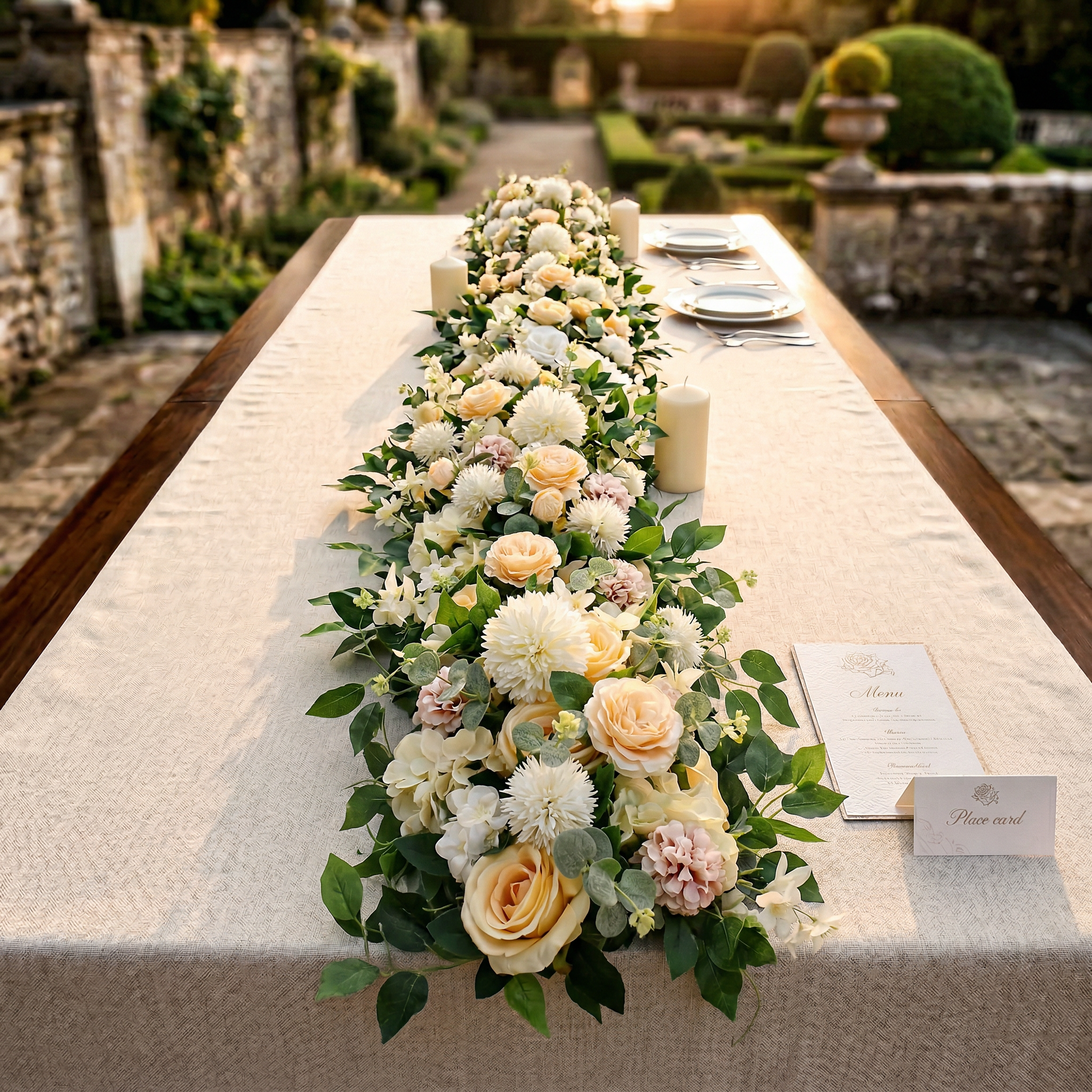 Luxury floral decorations – lifelike artificial flower arrangements 39.3in