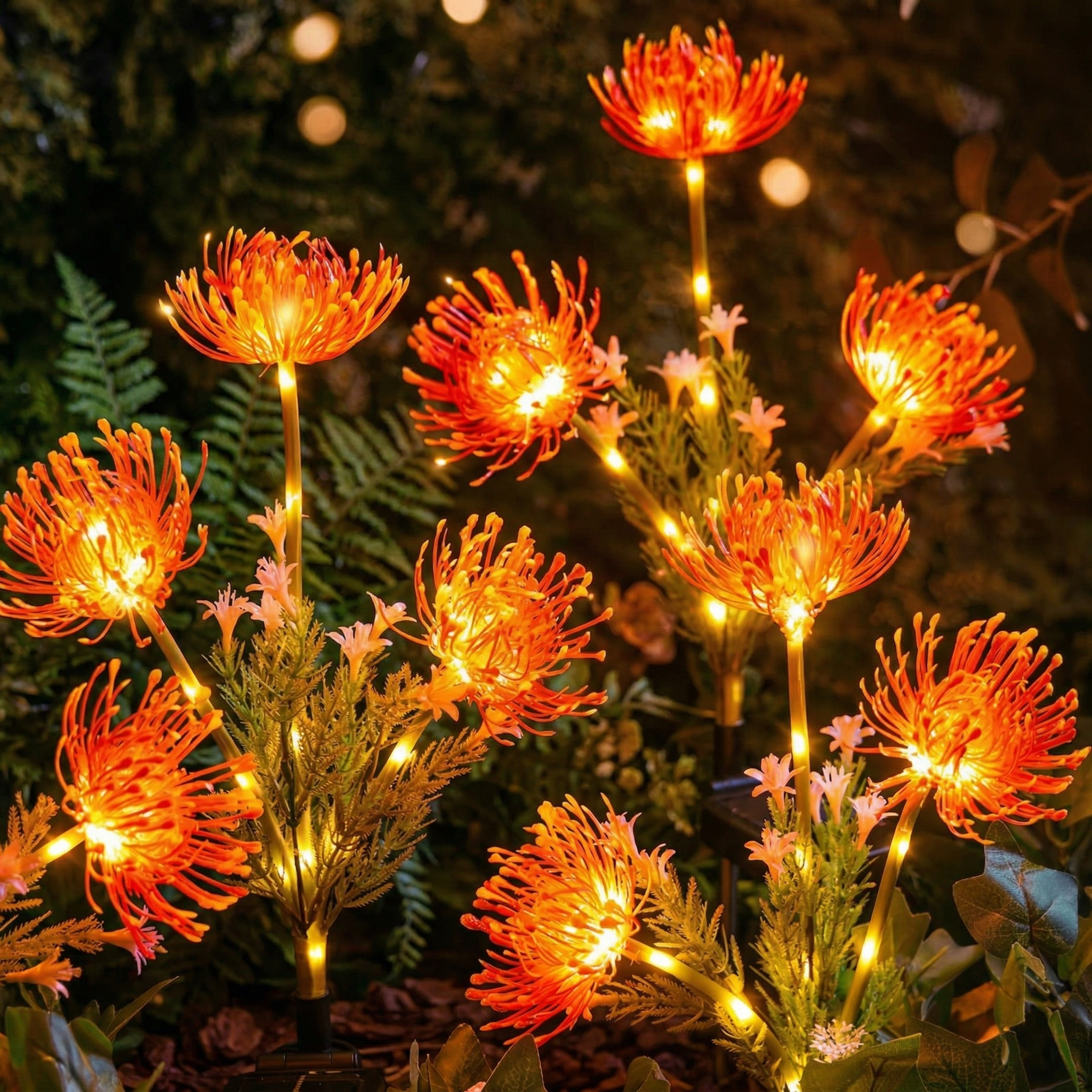 Solar Higanbana Garden Stake Light – Outdoor Garden Decor with Warm Glow