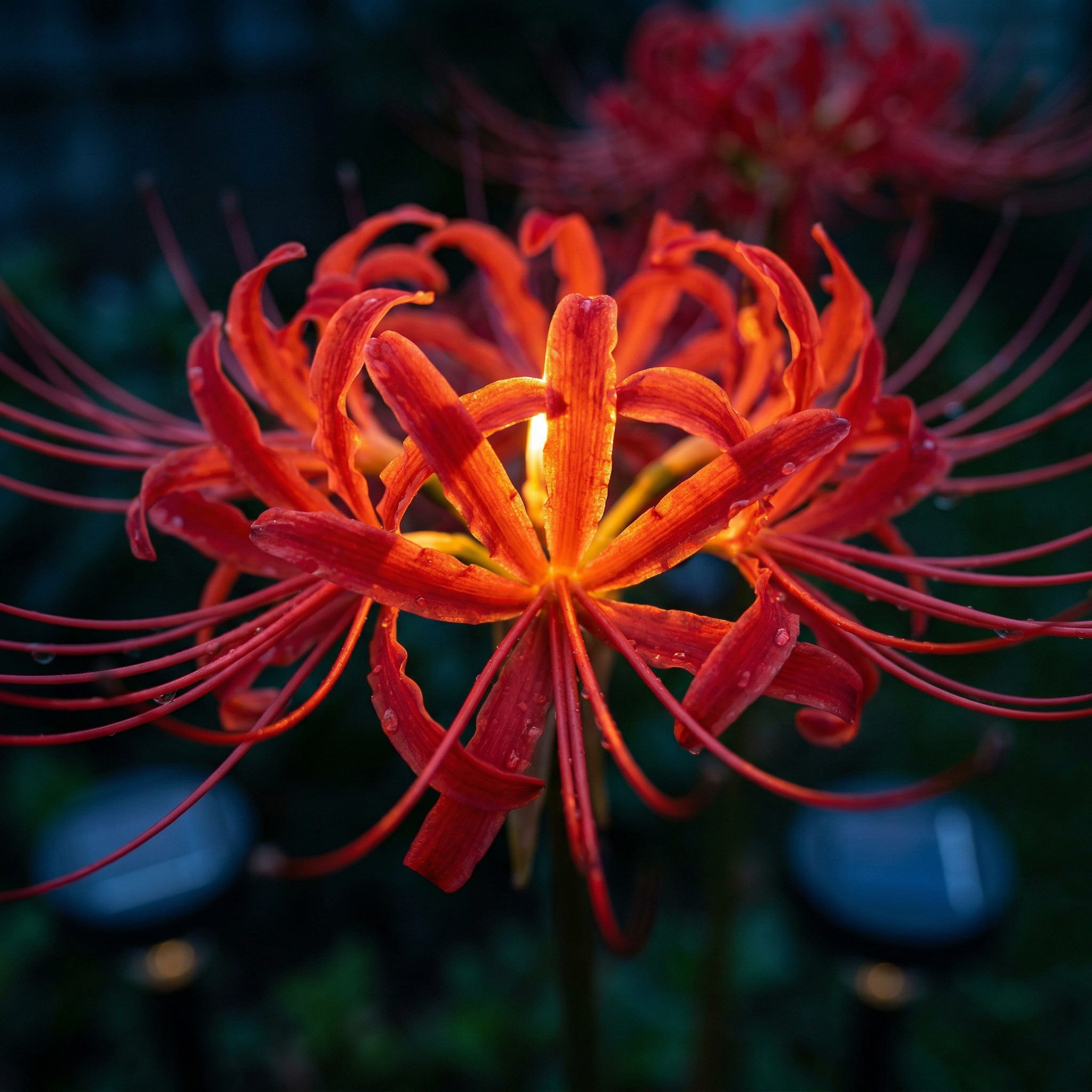 Solar Higanbana Garden Stake Light – Outdoor Garden Decor with Warm Glow