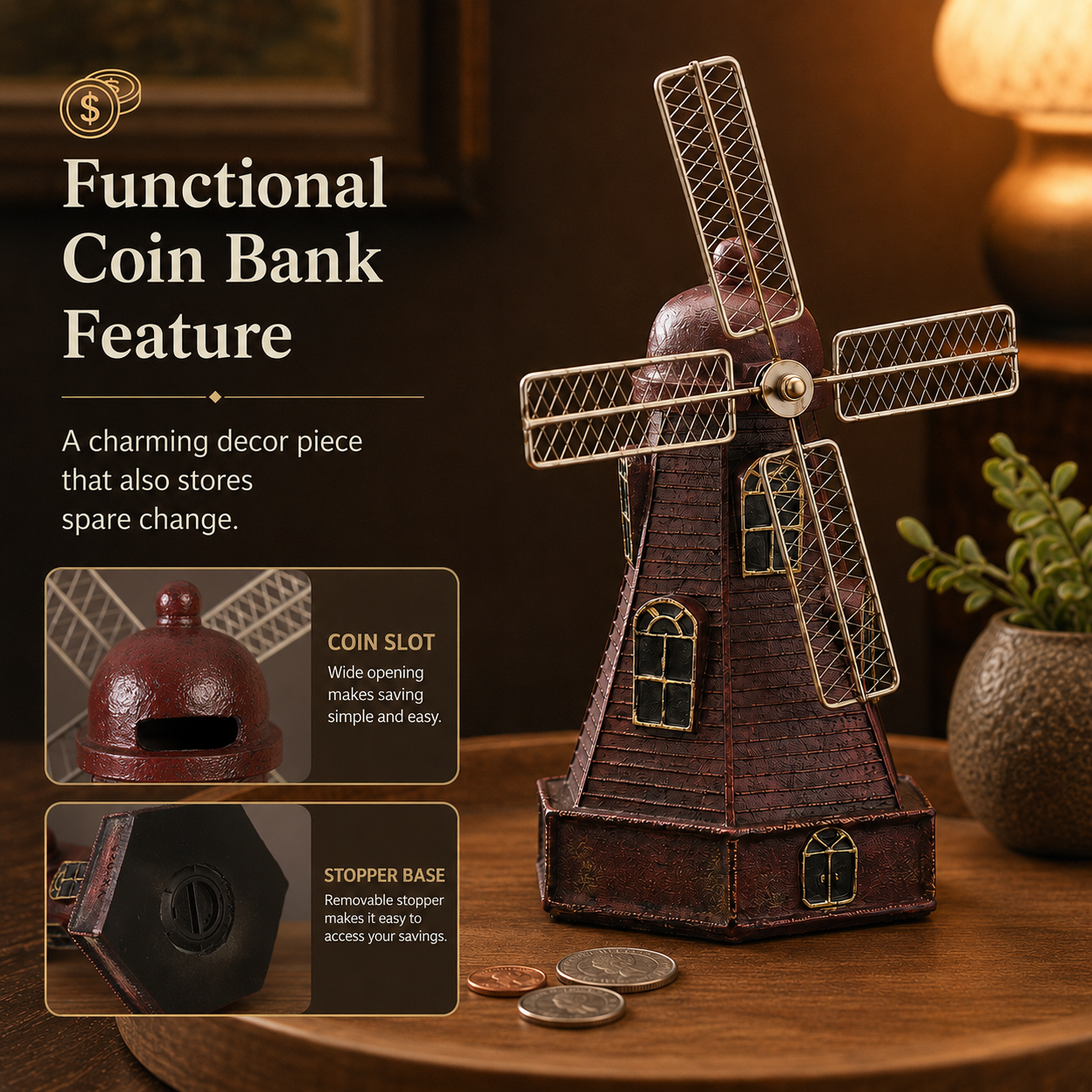 Vintage Windmill Deco