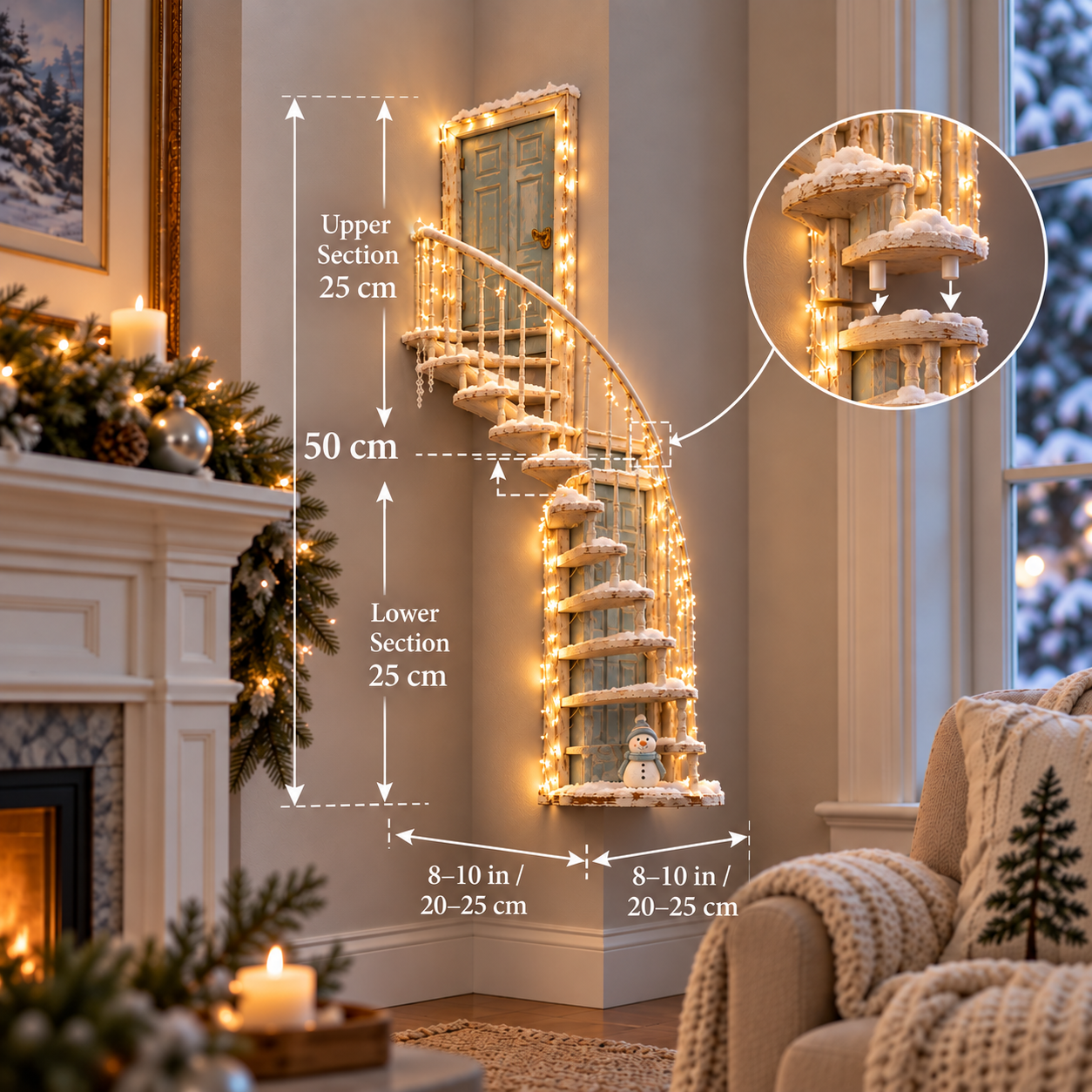 Winter staircase product dimensions