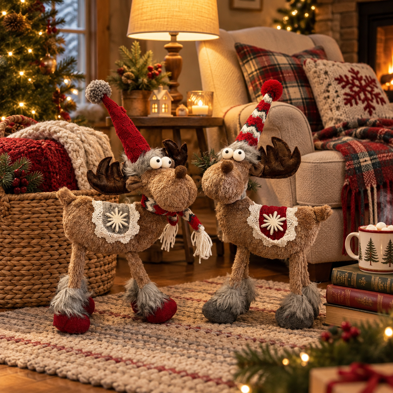 Christmas Moose Decorations 