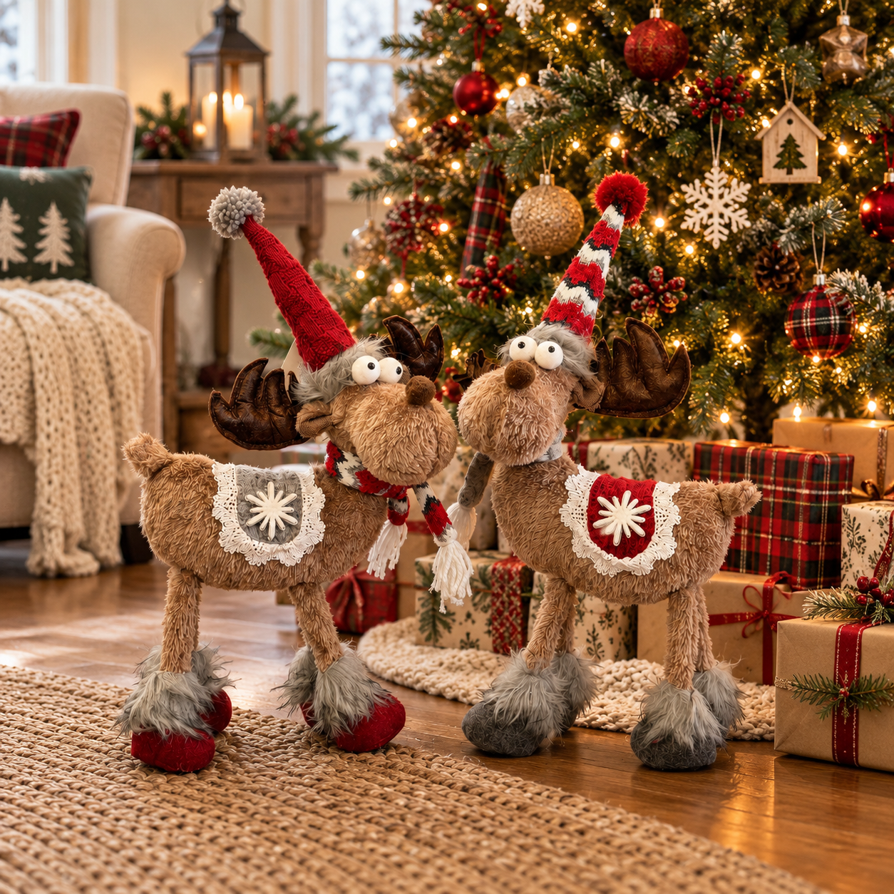 Christmas Moose Decorations 