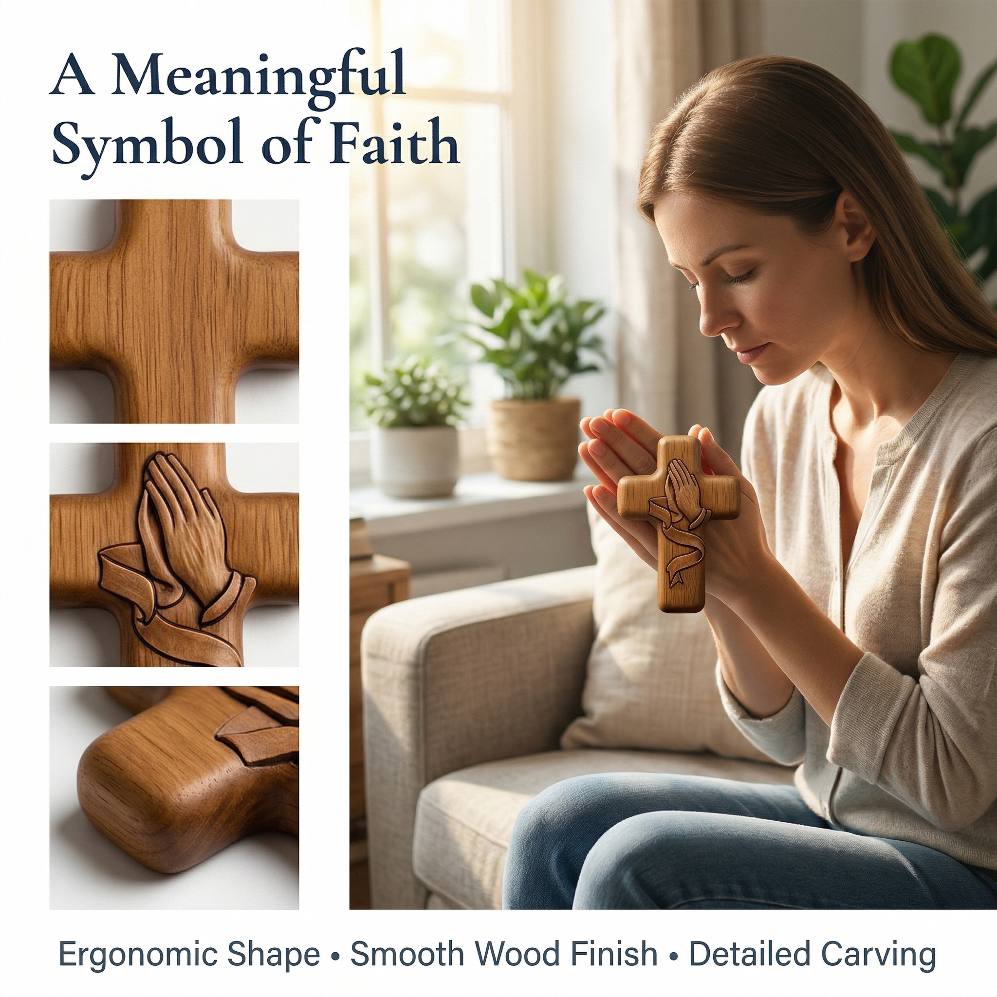 HANDHELD WOODEN CROSS