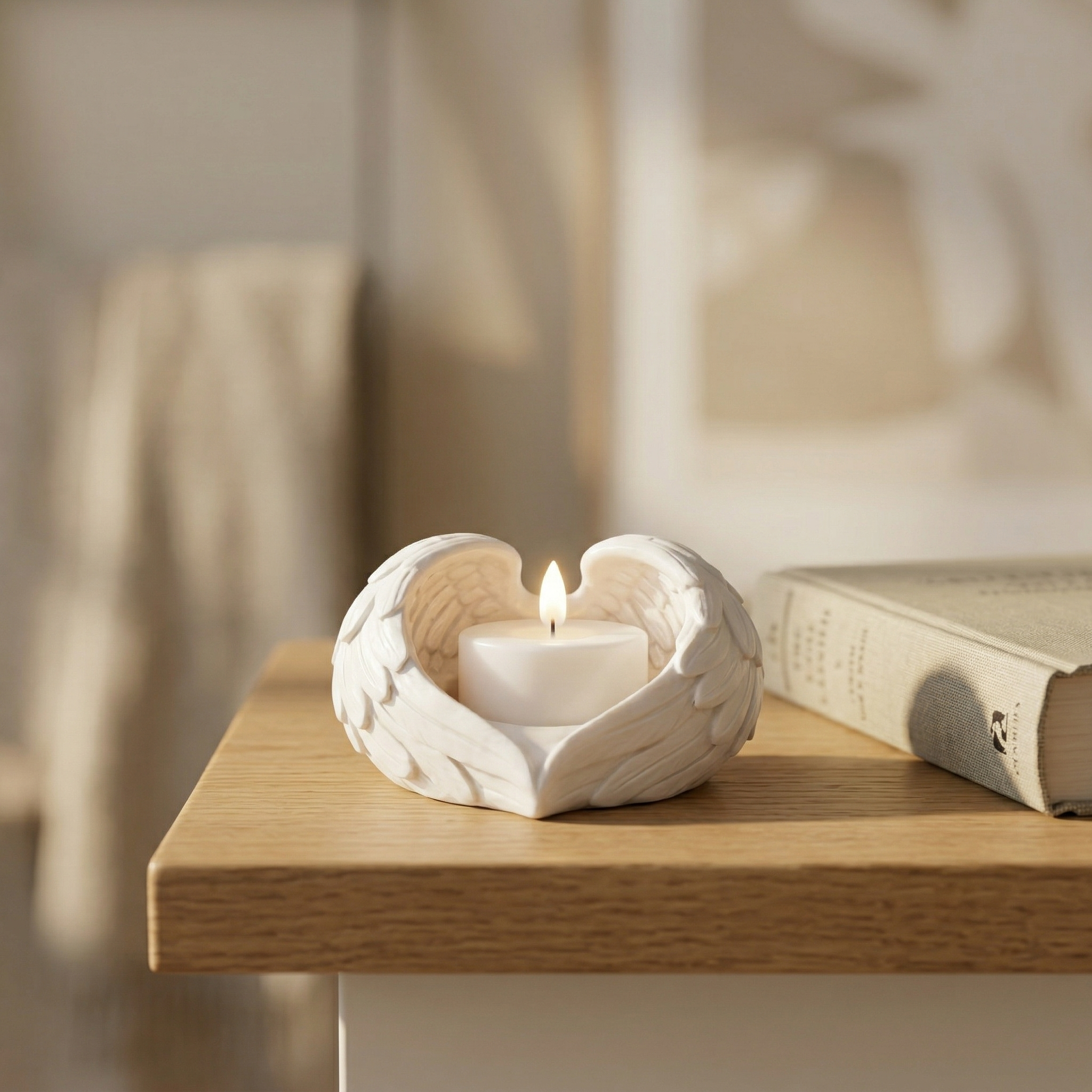 Angel Wings Candle Holder – Cozy Tealight Decor for a Warm, Peaceful Home