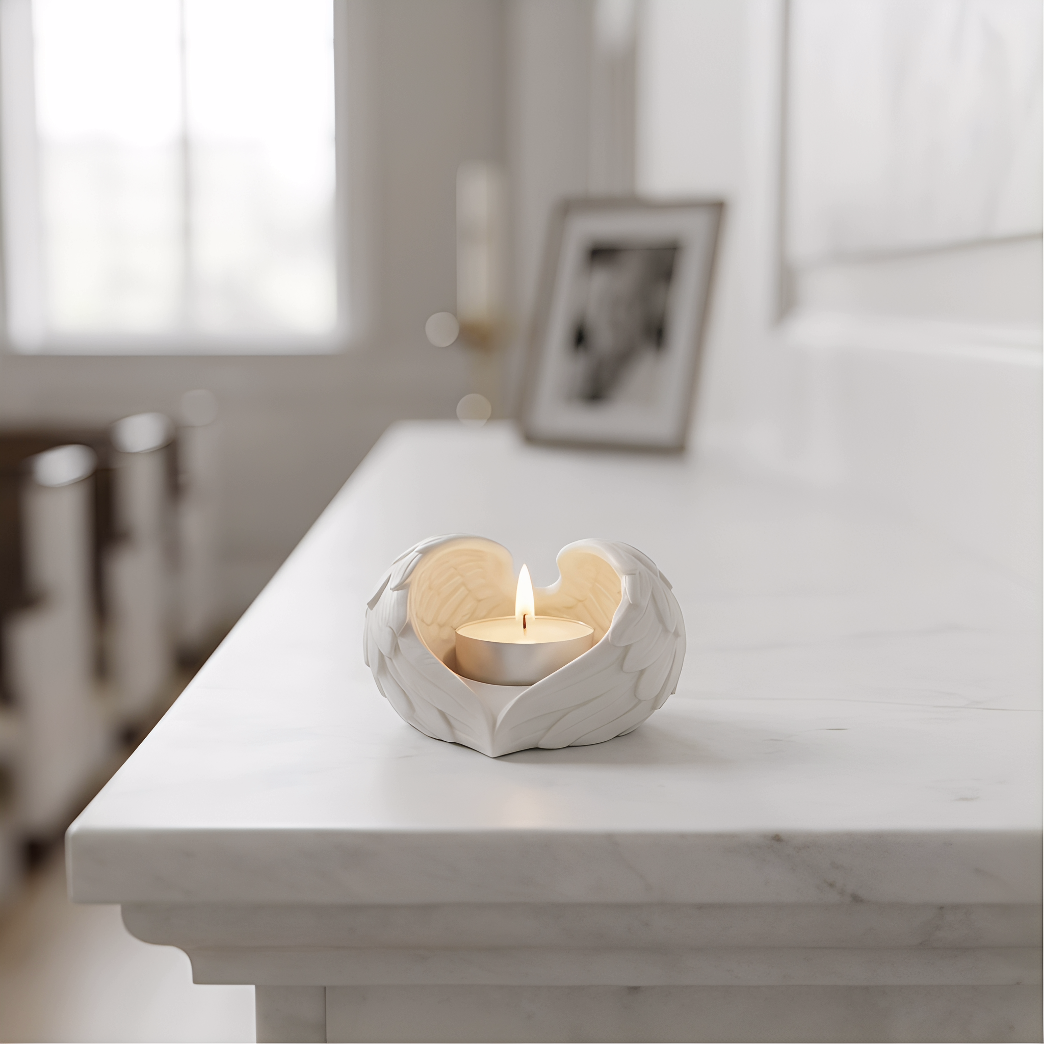 Angel Wings Candle Holder – Cozy Tealight Decor for a Warm, Peaceful Home