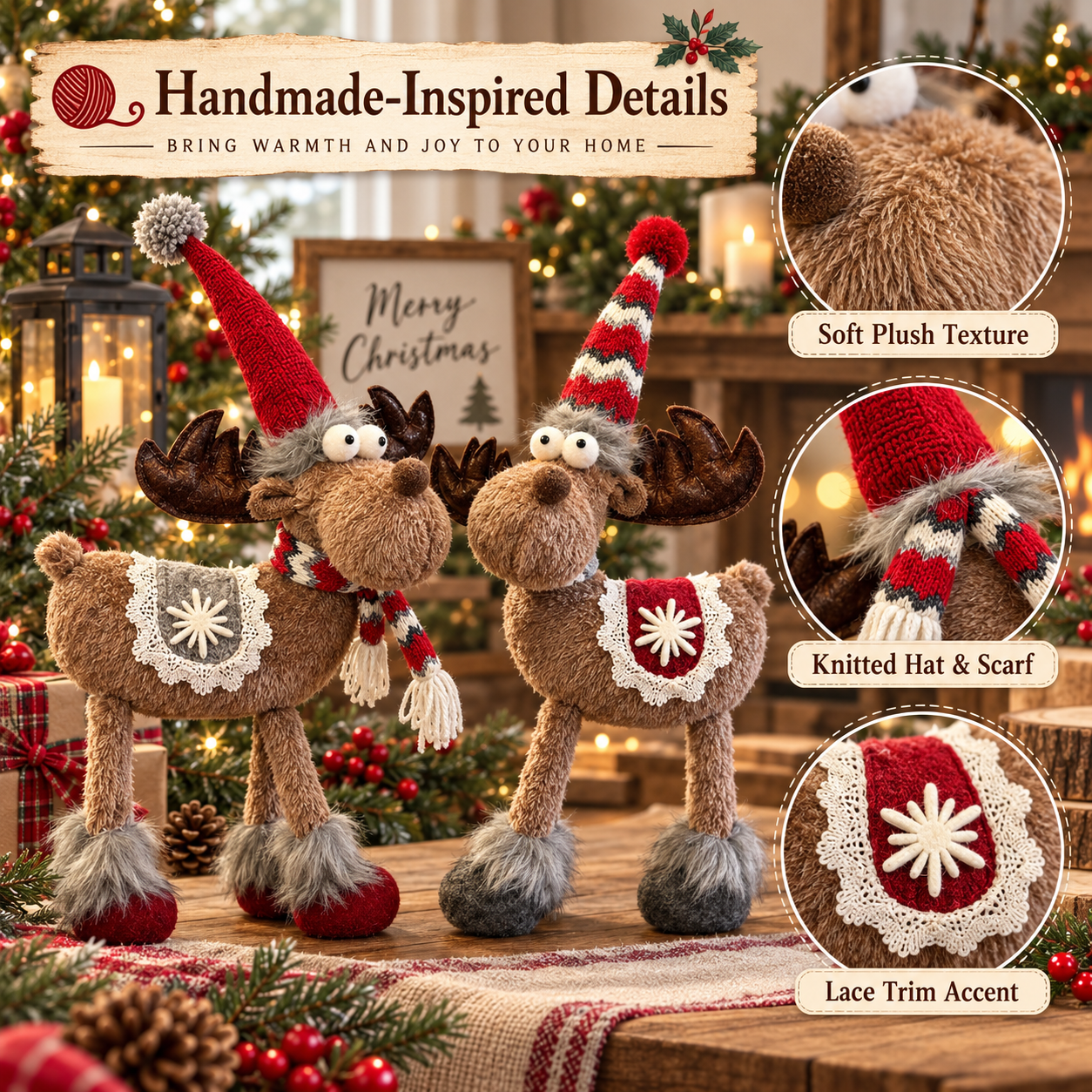 Christmas Moose Decorations 