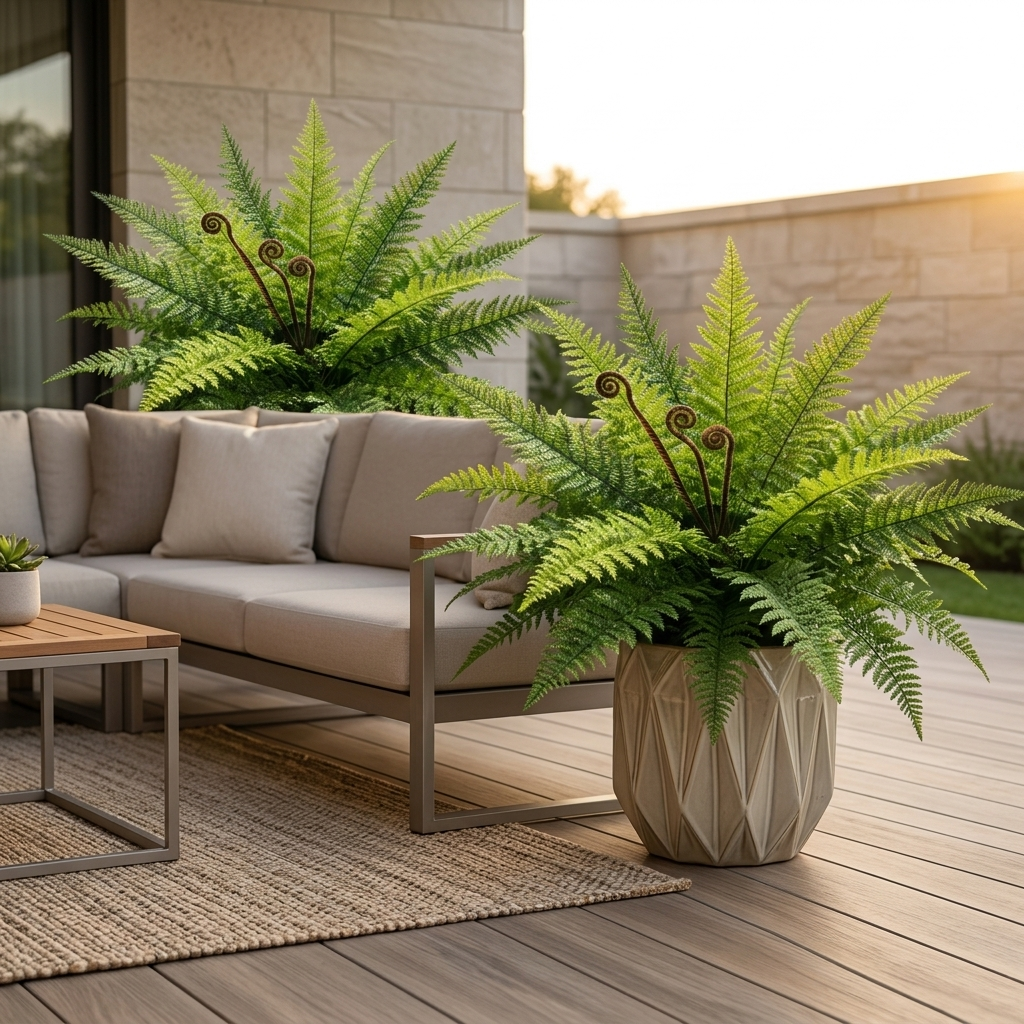 Large 3-Head Persian Leaf Fern Plant