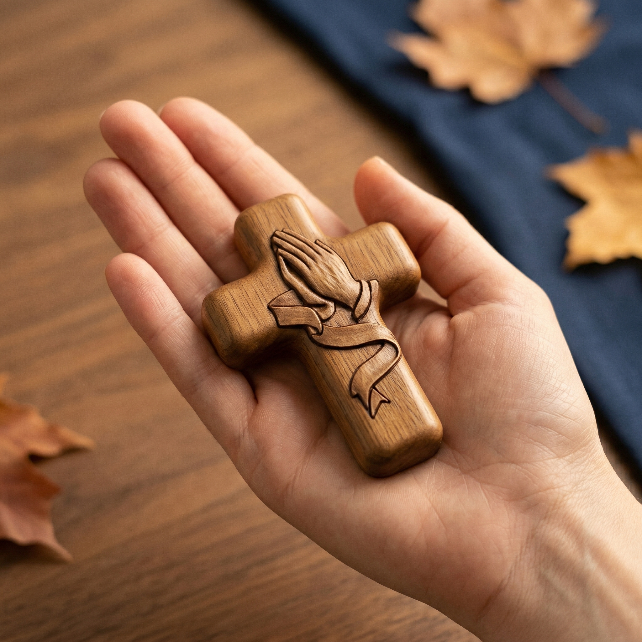 HANDHELD WOODEN CROSS
