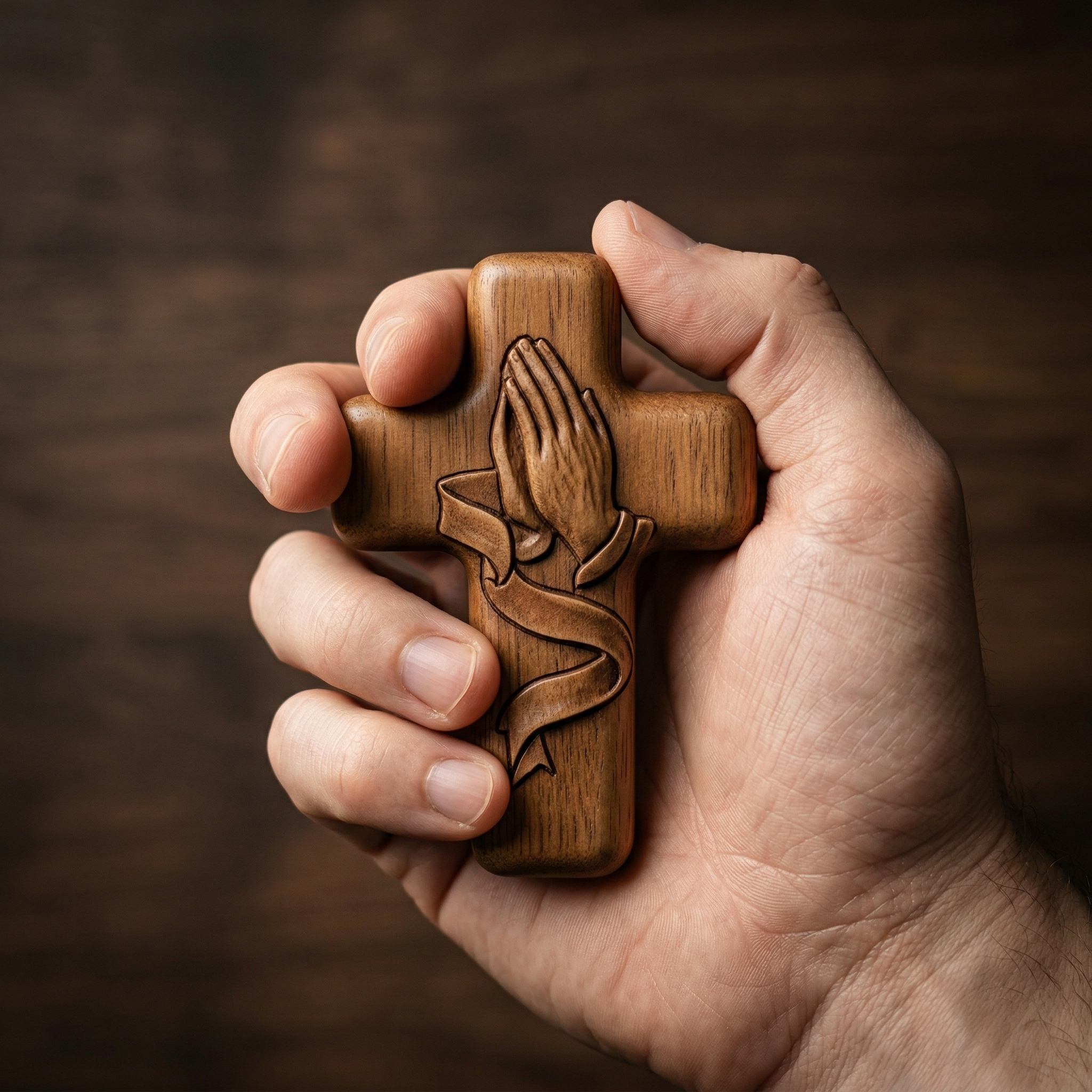 HANDHELD WOODEN CROSS