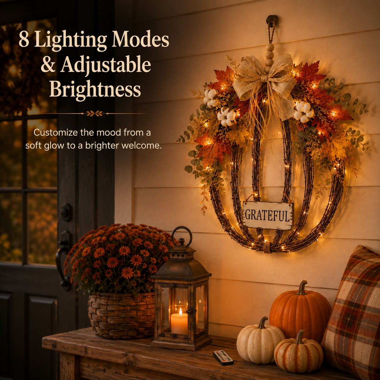 Fall Pumpkin Door Hanging Decor