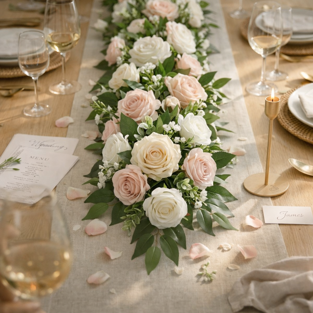 Luxury floral decorations – lifelike artificial flower arrangements 39.3in