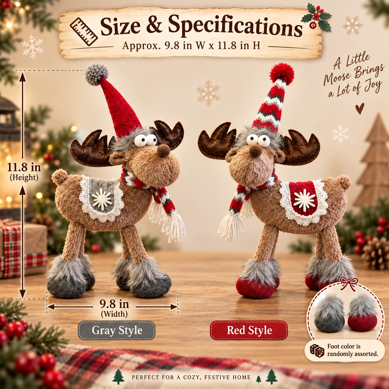 Christmas Moose Decorations 
