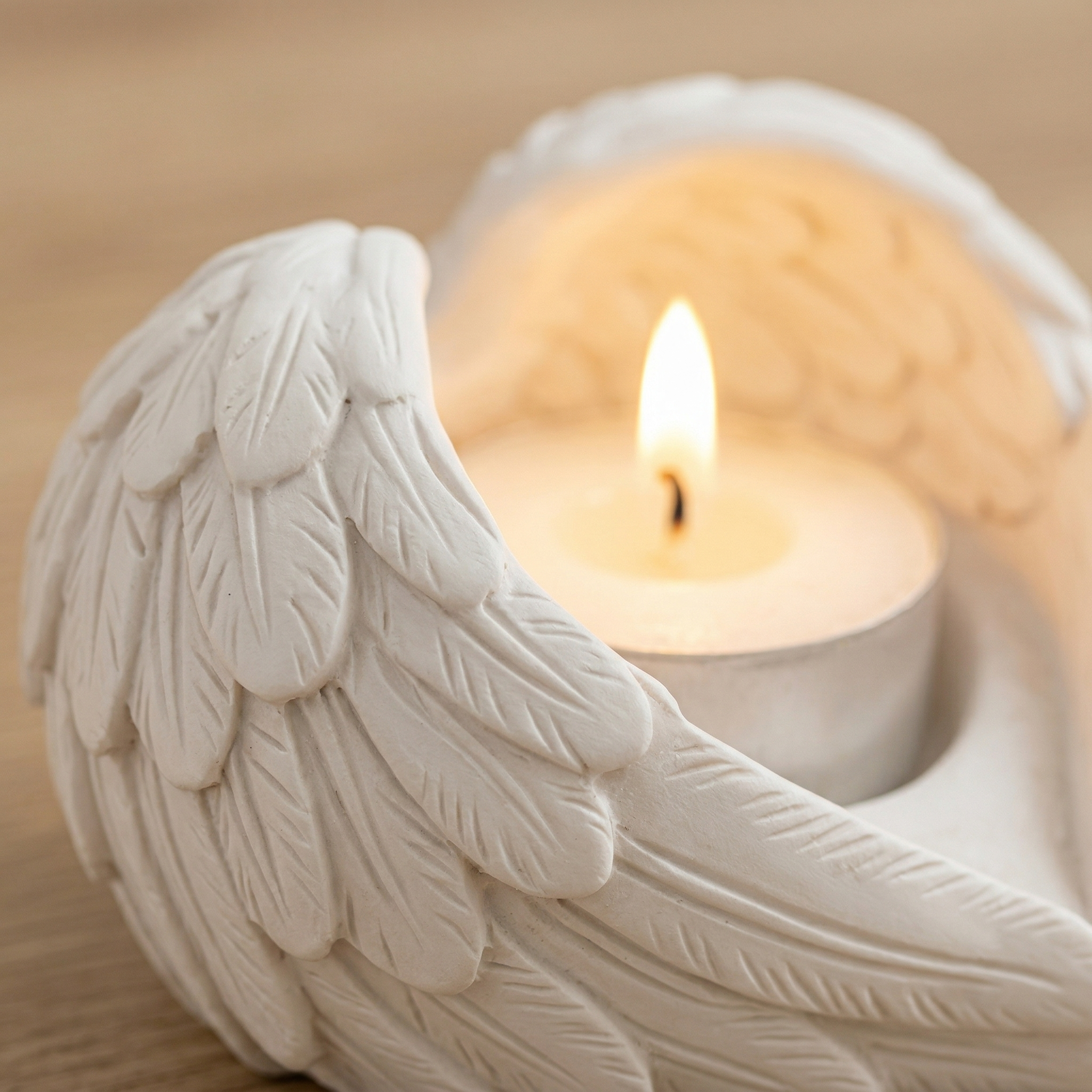 Angel Wings Candle Holder – Cozy Tealight Decor for a Warm, Peaceful Home