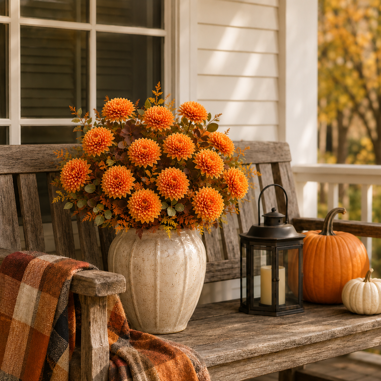 6-Pack Artificial Fall Flowers for Outdoor
