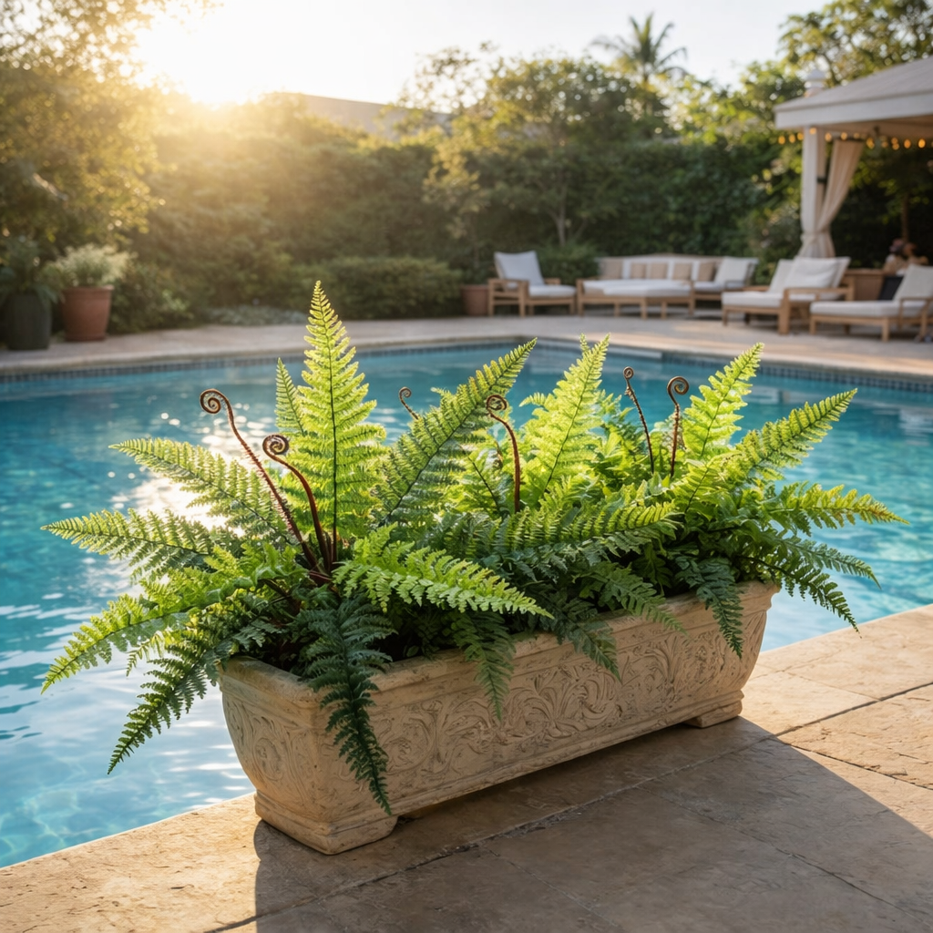Large 3-Head Persian Leaf Fern Plant